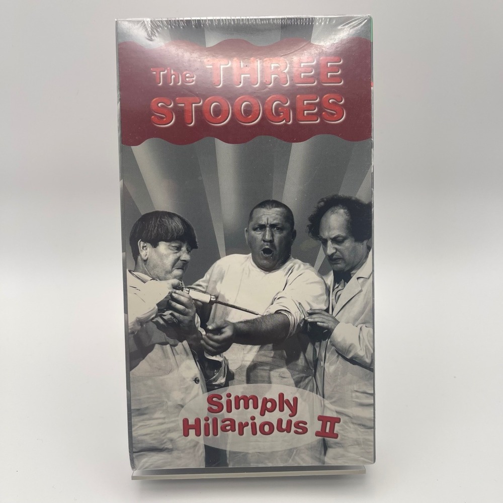 GoodTimes The Three Stooges VHS N/A Black New Simply Hilarious II Slapstick